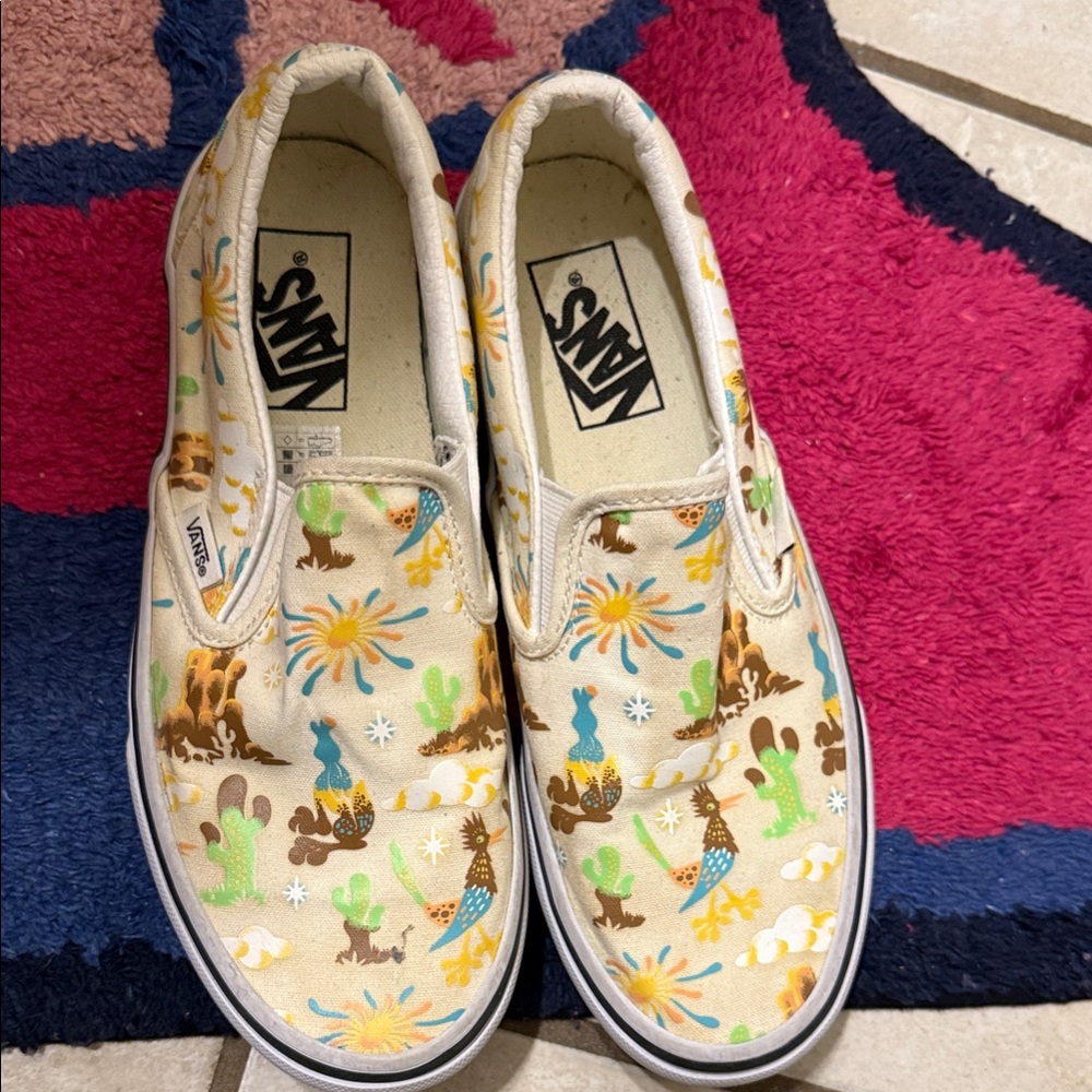 Western Themed Women’s Vans. Like New Size 7.